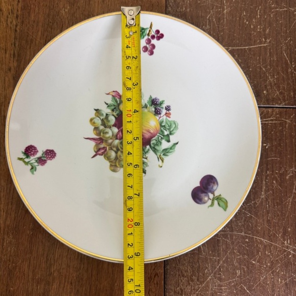 Naaman Israel Fruit Motif Ceramic Dinner Plate - Picture 4 of 4